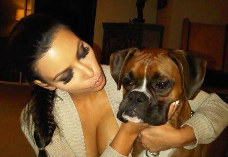 Kim i pies bokser