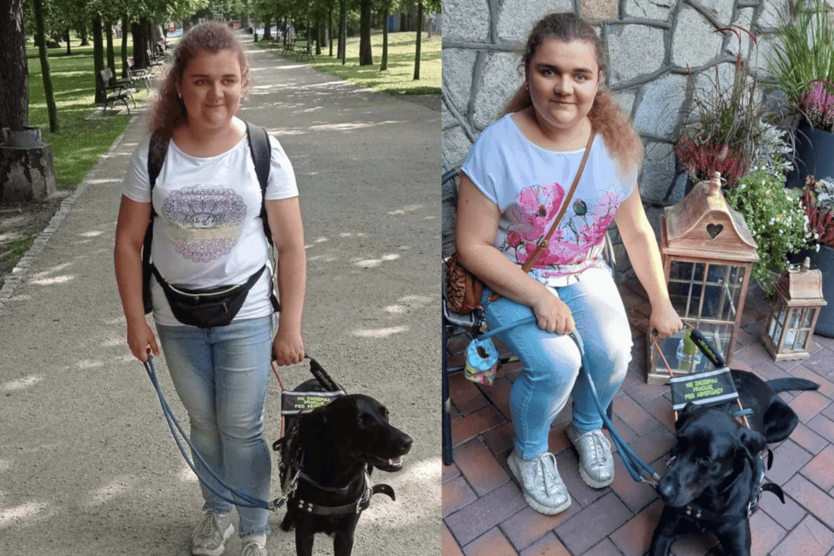 Niewidoma 22-latka i jej pies musieli opuścić lokal