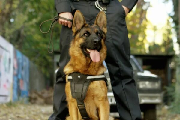 Pies policyjny o imieniu Mig znalazł zagubionego seniora