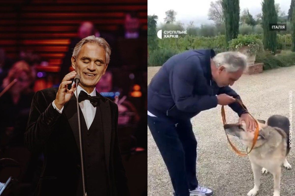 Andrea Bocelli adoptował psa z Ukrainy