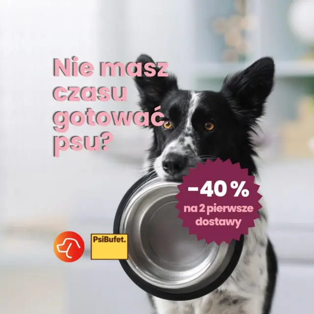 Dobrze karmić psa i nie spędzać codziennie czasu przy psim garnku? Da się 🐶
PsiBufet przygotowuje świeżo gotowane, zbilansowane posiłki dopasowane do potrzeb konkretnego psa, a gotowe porcje trafiają prosto pod drzwi 🚪 🍗To wygodne rozwiązanie dla opiekunów, którzy chcą zadbać o wartościowe żywienie, ale mają też pracę, obowiązki i zwyczajnie ograniczony czas.Z kodem PSY40 otrzymasz 40% zniżki na dwa pierwsze zamówienia.Sprawdź szczegóły pod linkiem w bio 🐾Materiał reklamowy powstał we współpracy z @psibufet 🤝🏻